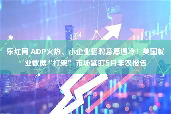 乐红网 ADP火热、小企业招聘意愿遇冷！美国就业数据“打架” 市场紧盯5月非农报告